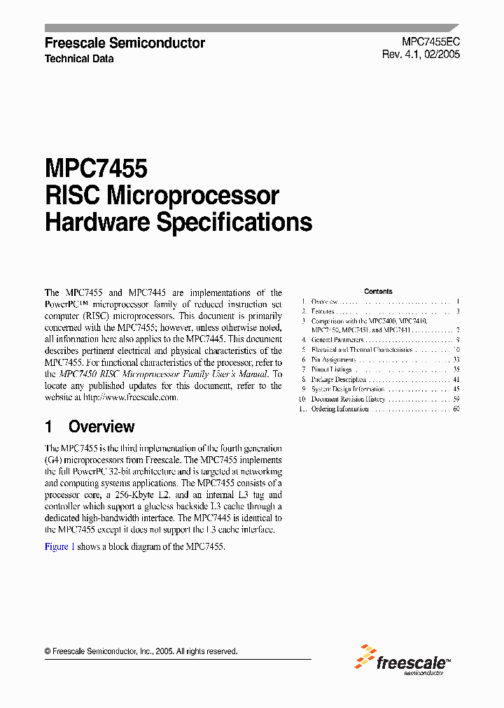 MPC7455_3482214.PDF Datasheet