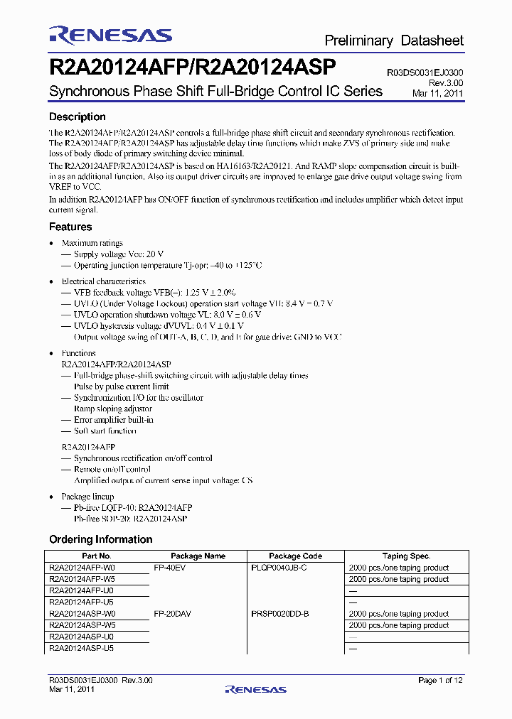 R2A20124ASP-W0_3491274.PDF Datasheet