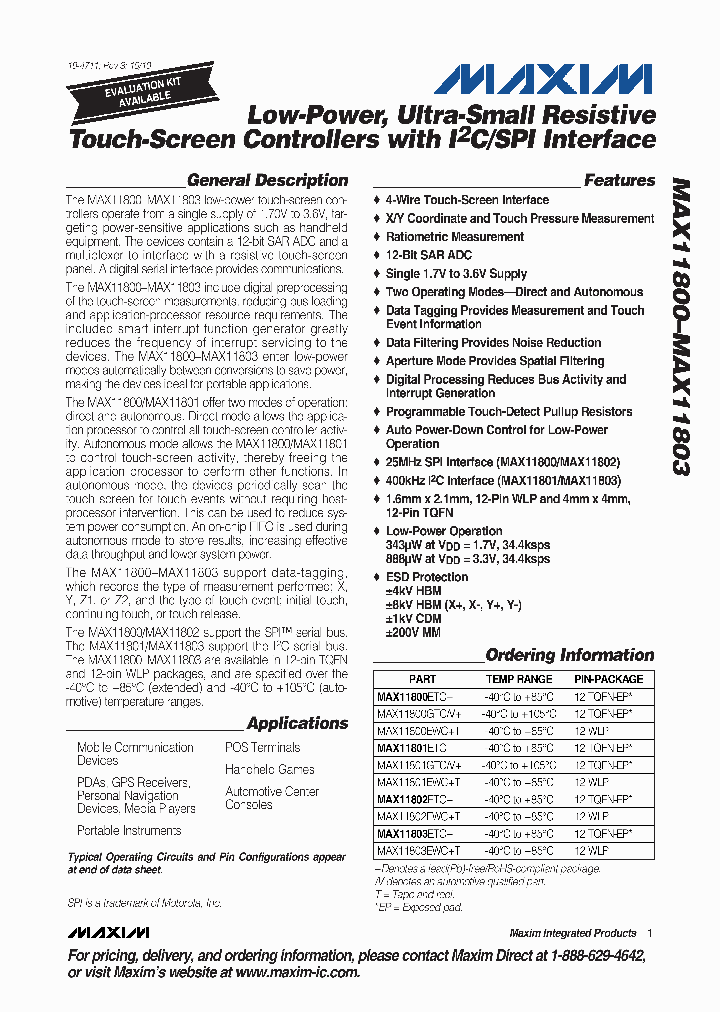 MAX11802ETC_3491433.PDF Datasheet