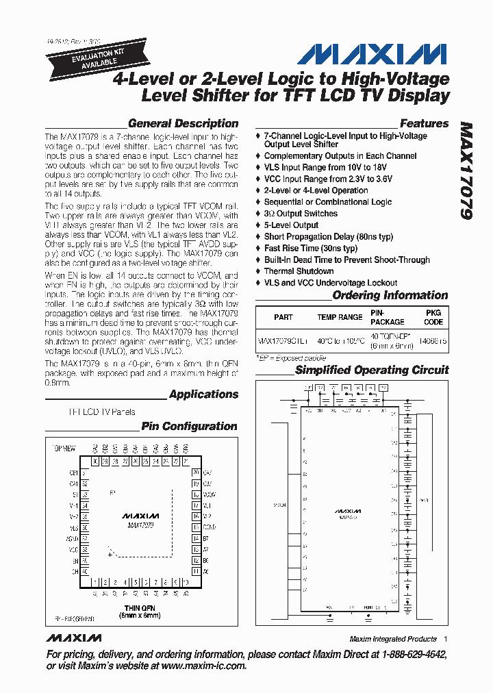 MAX17079GTL_3496125.PDF Datasheet