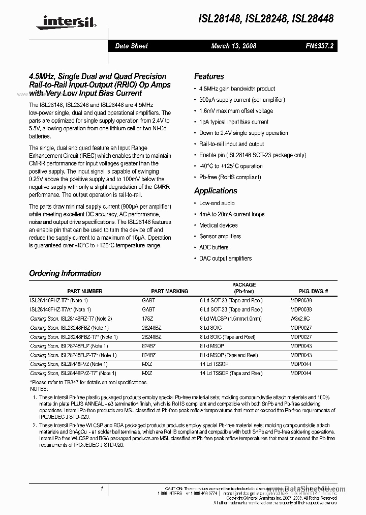 ISL28448_3500044.PDF Datasheet