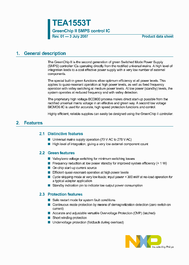 TEA1553T_3501435.PDF Datasheet