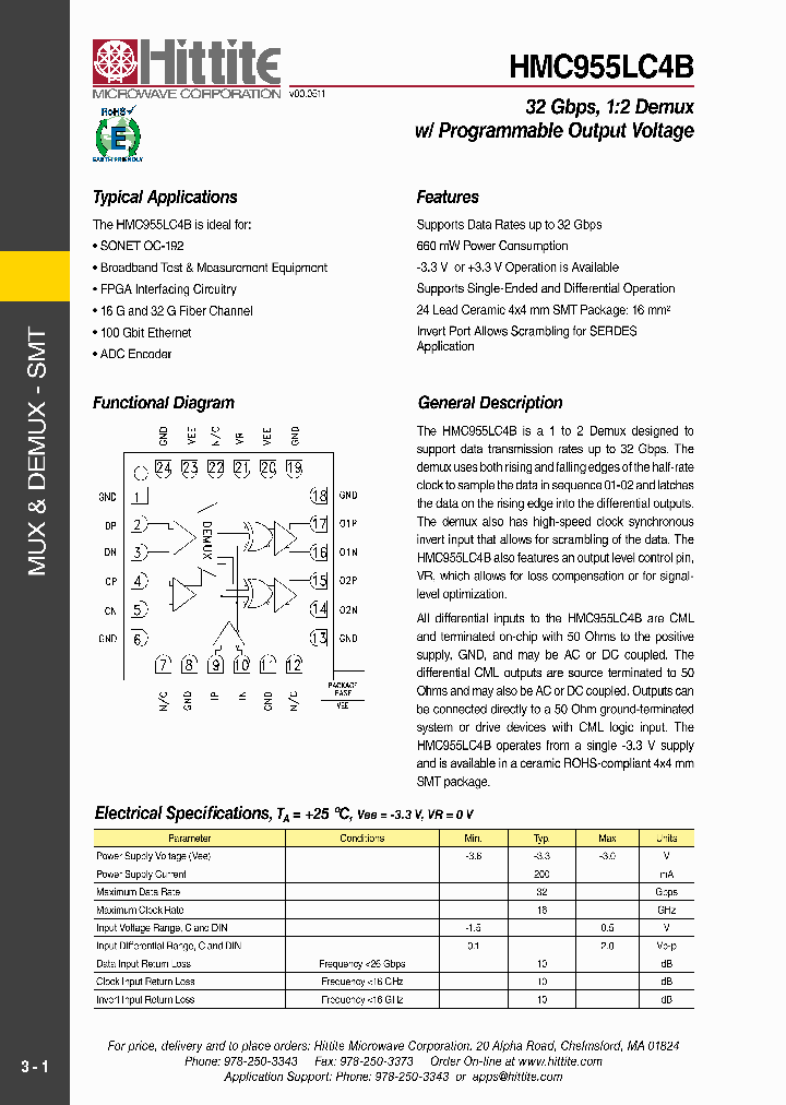 HMC955LC4B_3501827.PDF Datasheet