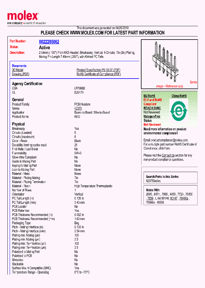 42375-0531_3503645.PDF Datasheet