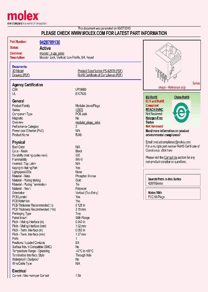 42878-9130_3522575.PDF Datasheet