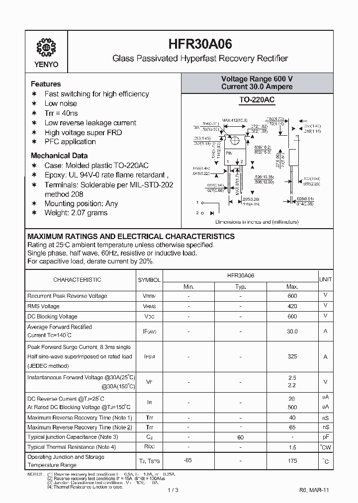 HFR30A06_3535616.PDF Datasheet