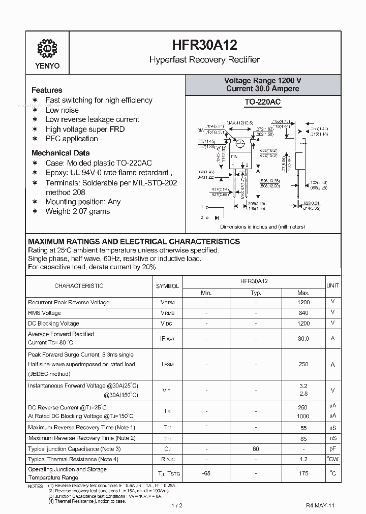 HFR30A12_3535524.PDF Datasheet