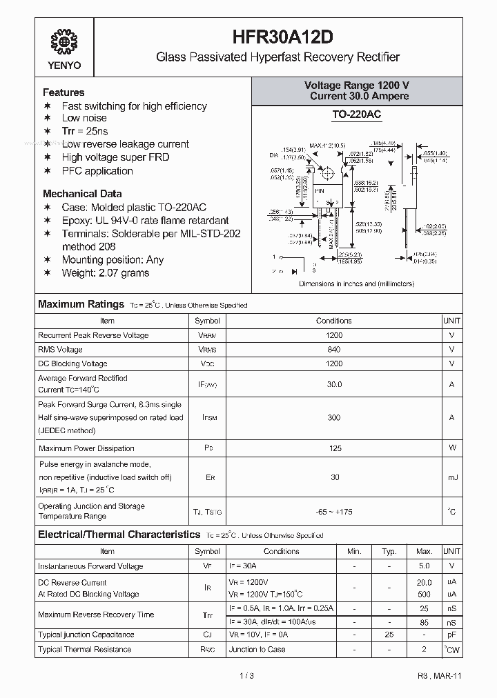 HFR30A12D_3535525.PDF Datasheet