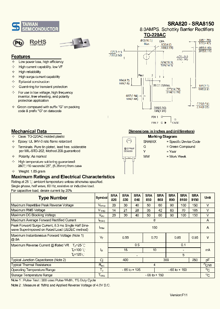 SRA840_3538306.PDF Datasheet
