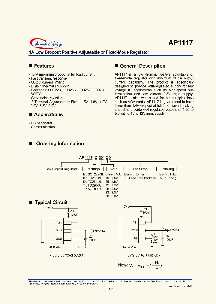 AP1117E18LA_3539537.PDF Datasheet