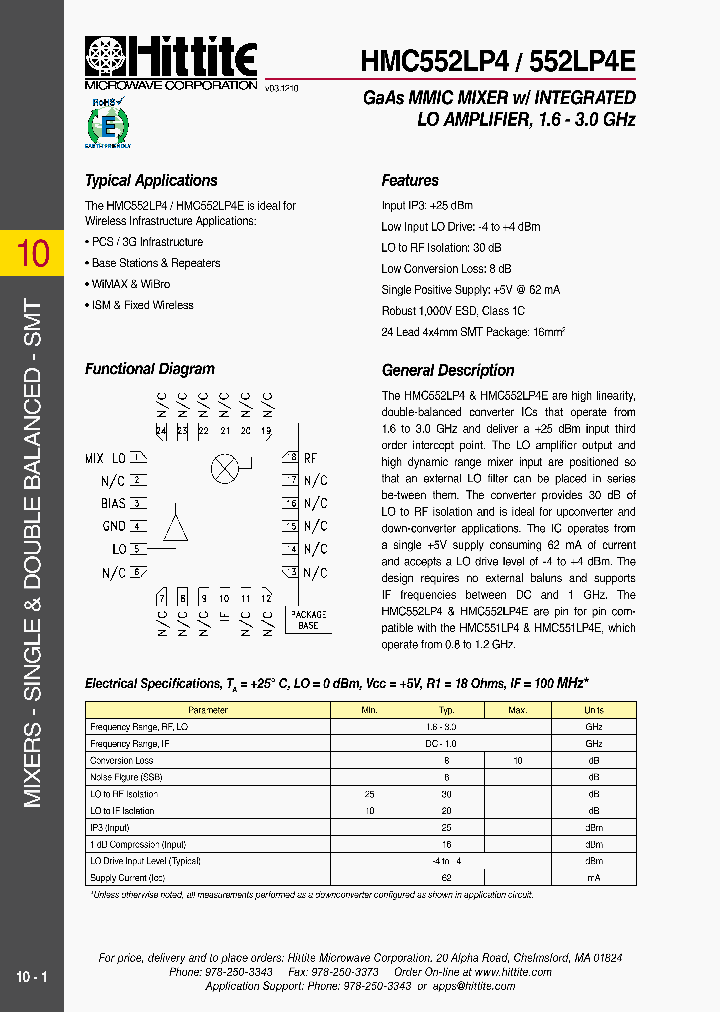 HMC552LP411_3545026.PDF Datasheet