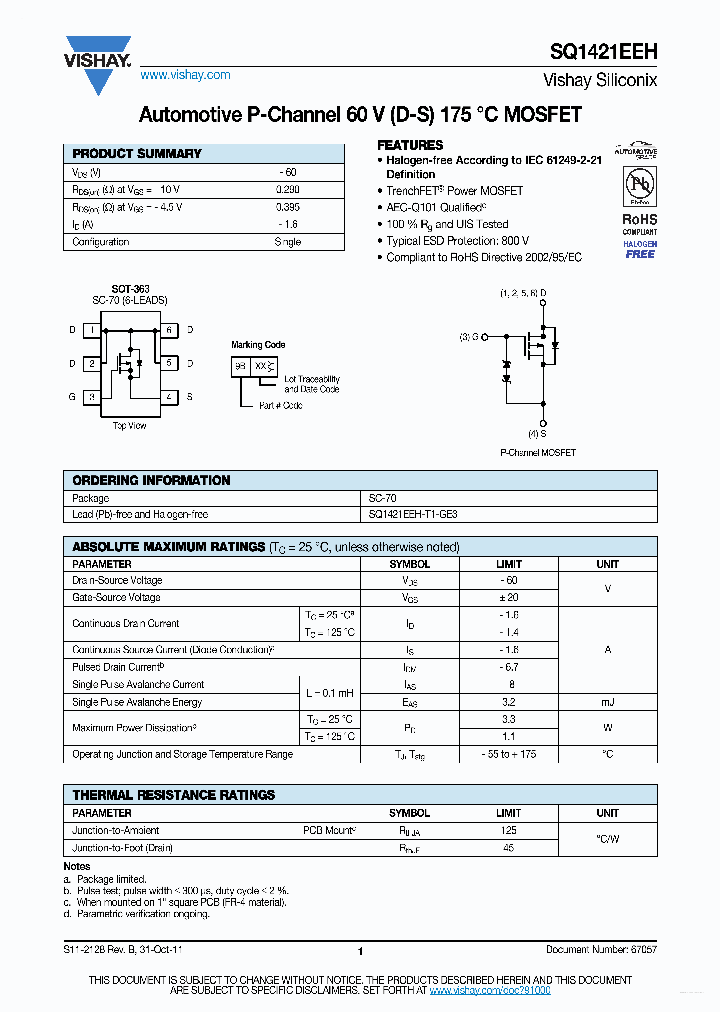 SQ1421EEH_3569362.PDF Datasheet