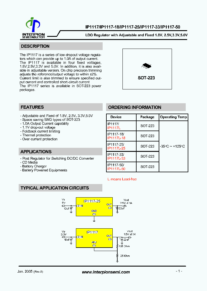 IP1117L-33_3553081.PDF Datasheet