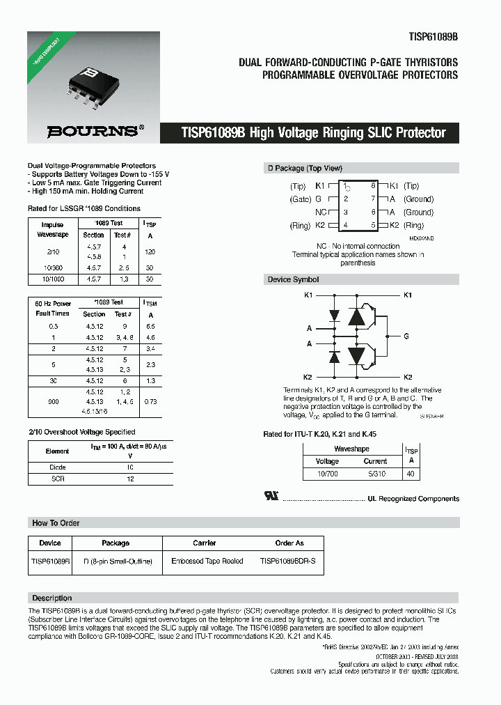 TISP61089B_3605039.PDF Datasheet