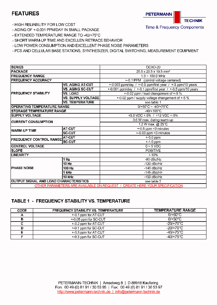 OCXO-20_3616580.PDF Datasheet