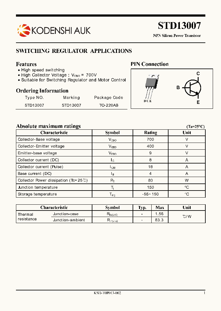 STD13007_3621384.PDF Datasheet