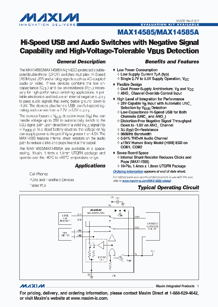 MAX14585_3622390.PDF Datasheet
