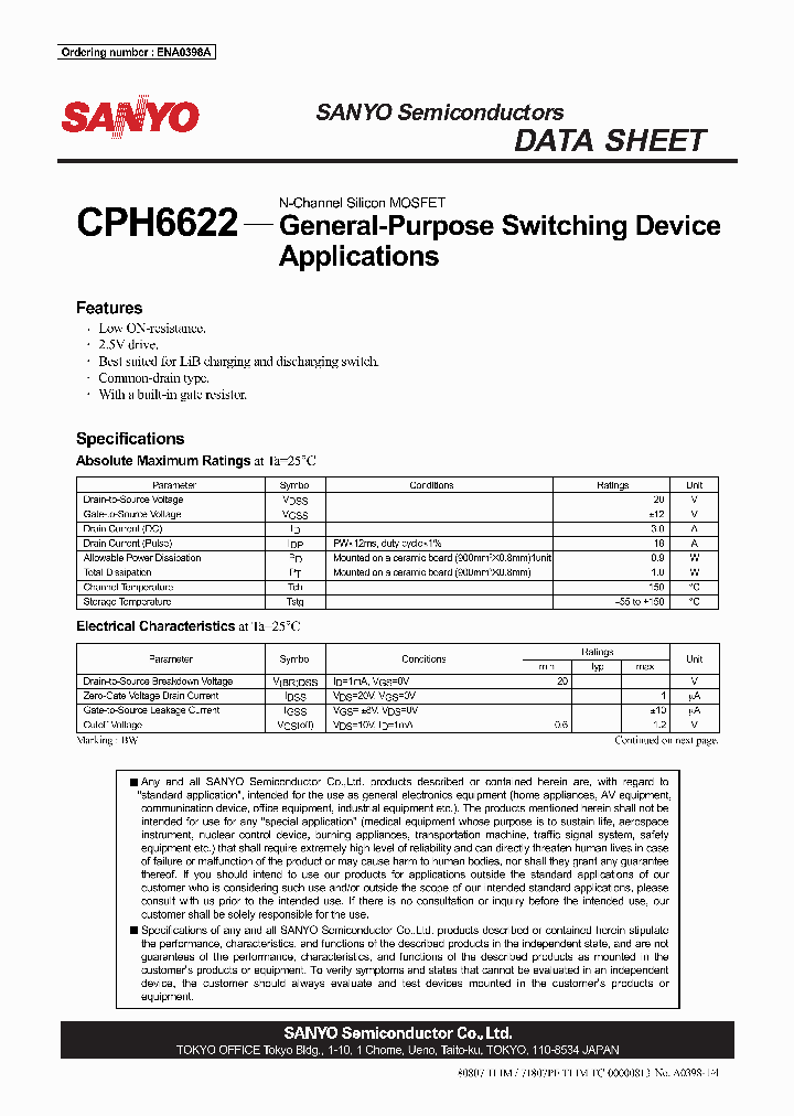 CPH6622_3625249.PDF Datasheet