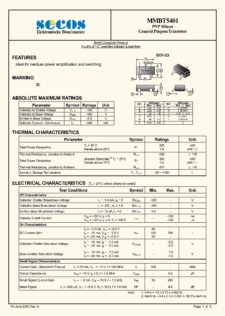 MMBT5401_3642072.PDF Datasheet