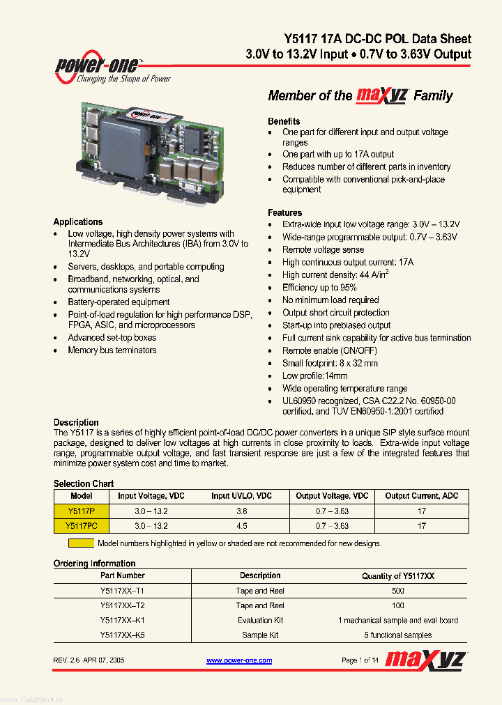 Y5117_3636814.PDF Datasheet