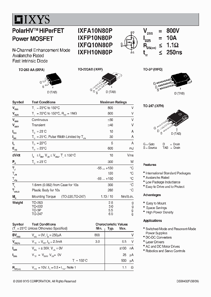 IXFP10N80P_3658153.PDF Datasheet