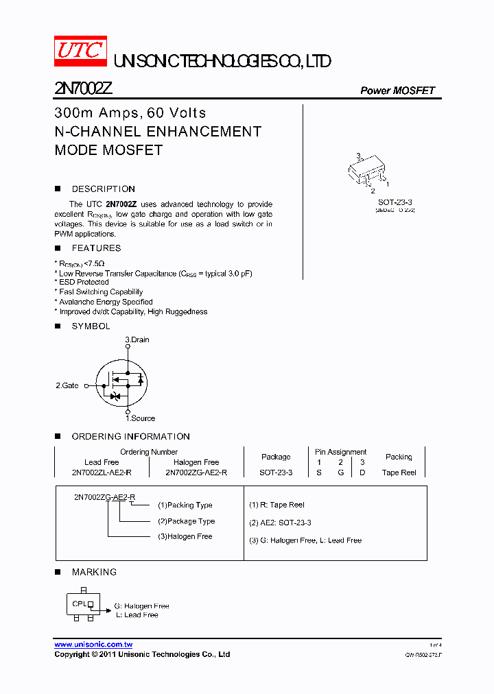 2N7002ZG-AE2-R_3661260.PDF Datasheet