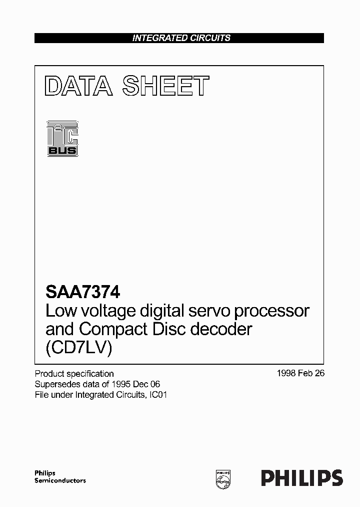 SAA7374_3671160.PDF Datasheet