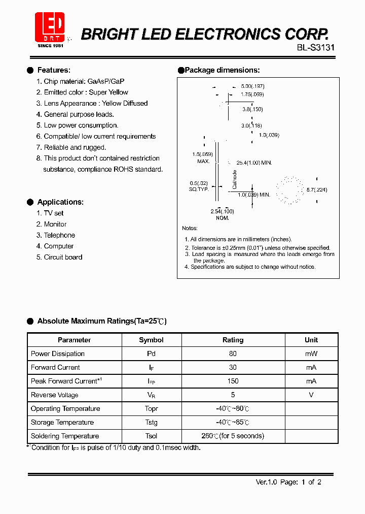 BL-S3131_3672955.PDF Datasheet