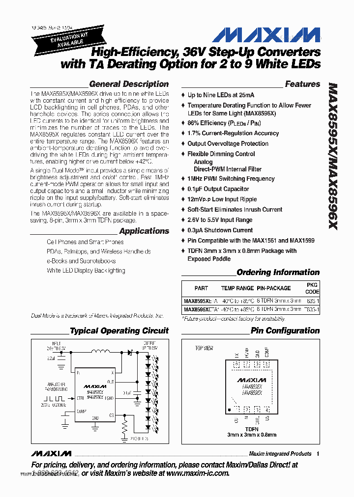 MAX8595X_3684783.PDF Datasheet