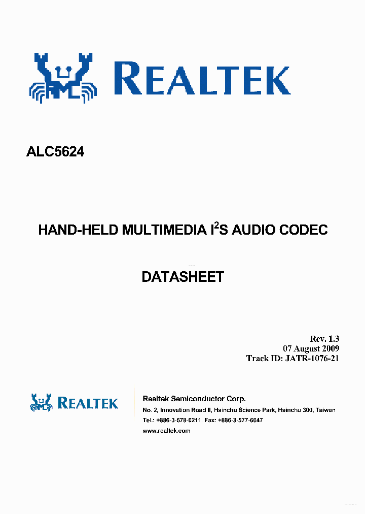 ALC5624_3685416.PDF Datasheet