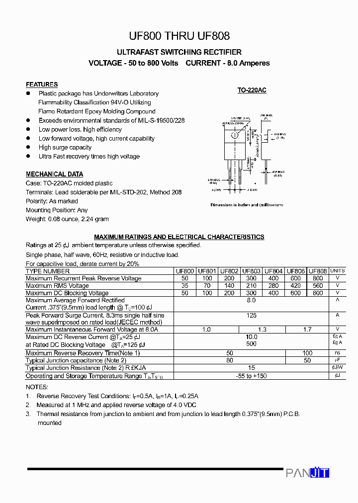 UF806_3695033.PDF Datasheet