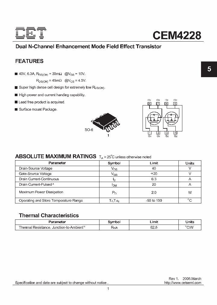 CEM4228_3712376.PDF Datasheet