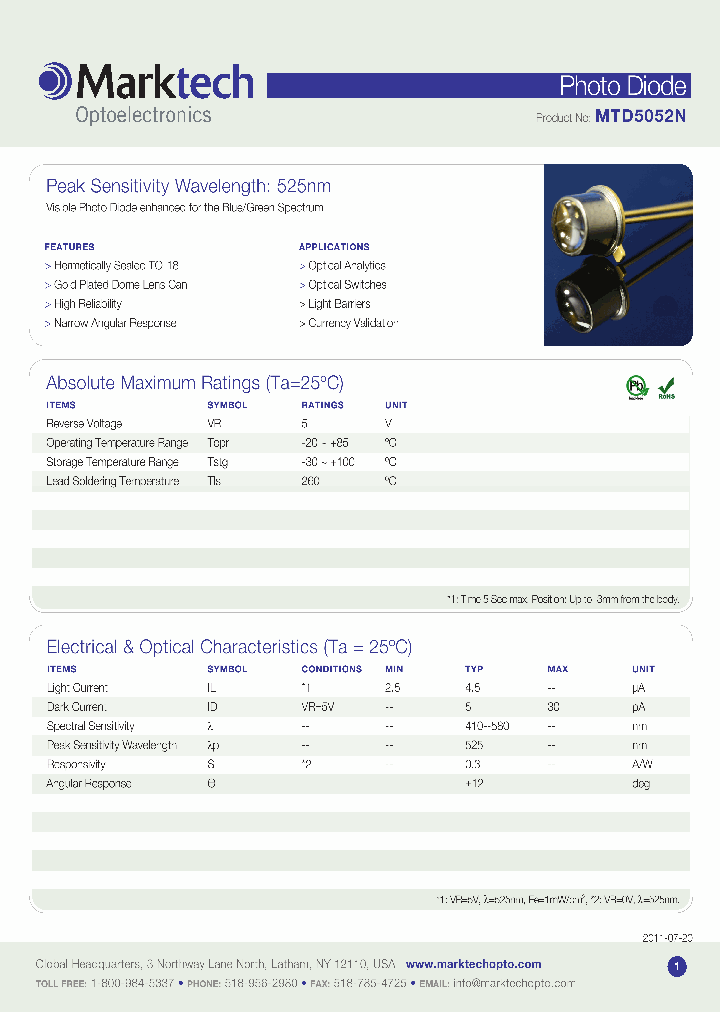 MTD5052N_3721265.PDF Datasheet