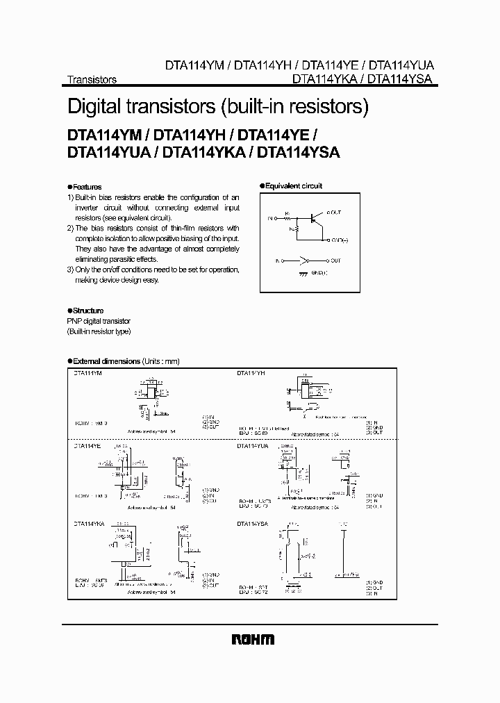 DTA114YHT2L_3752305.PDF Datasheet