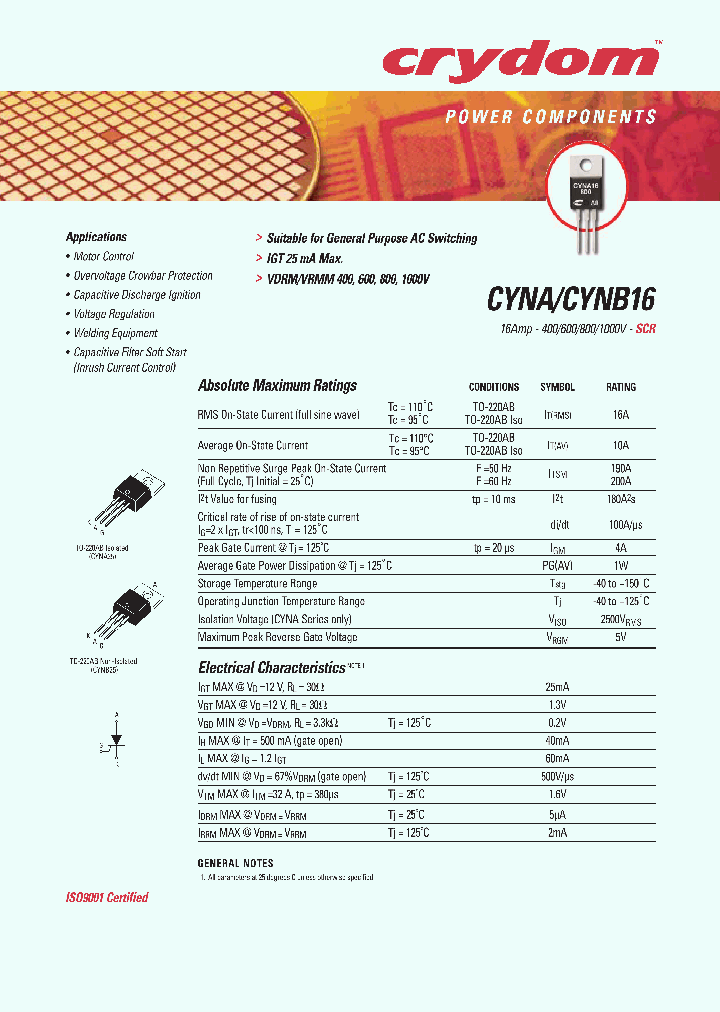 CYNA16-400_3754075.PDF Datasheet