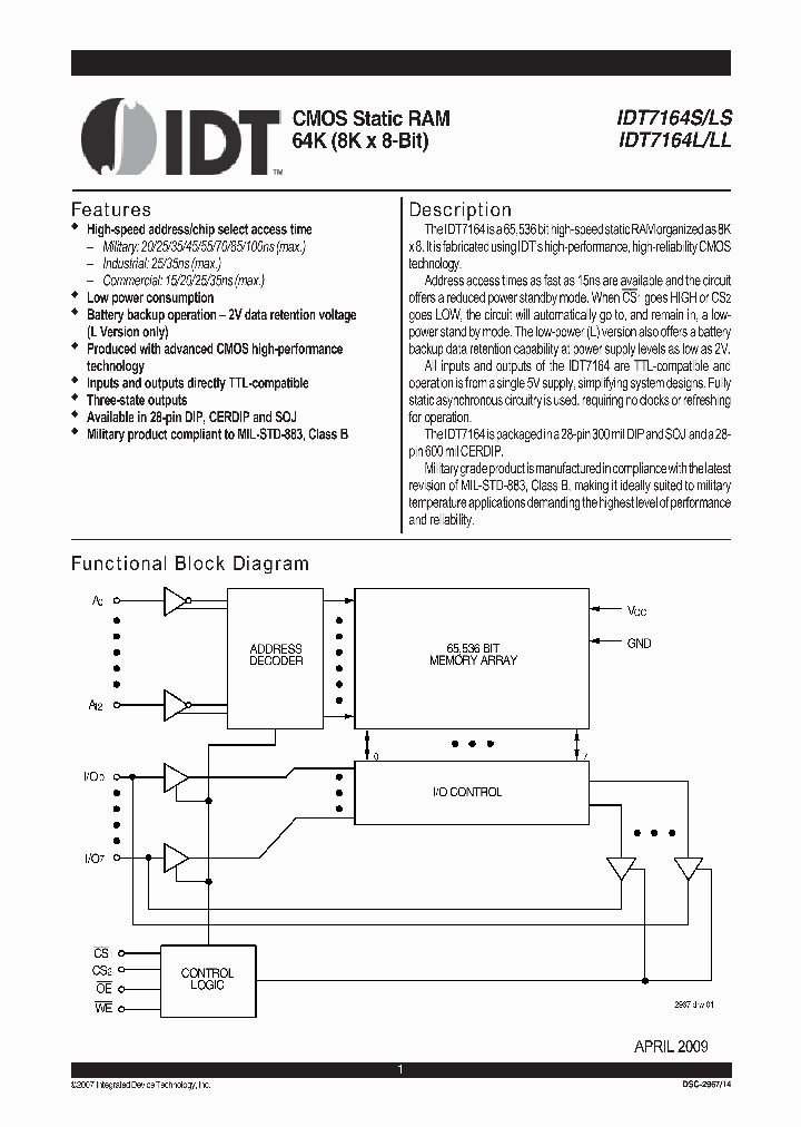 7164LL25PG_3756455.PDF Datasheet