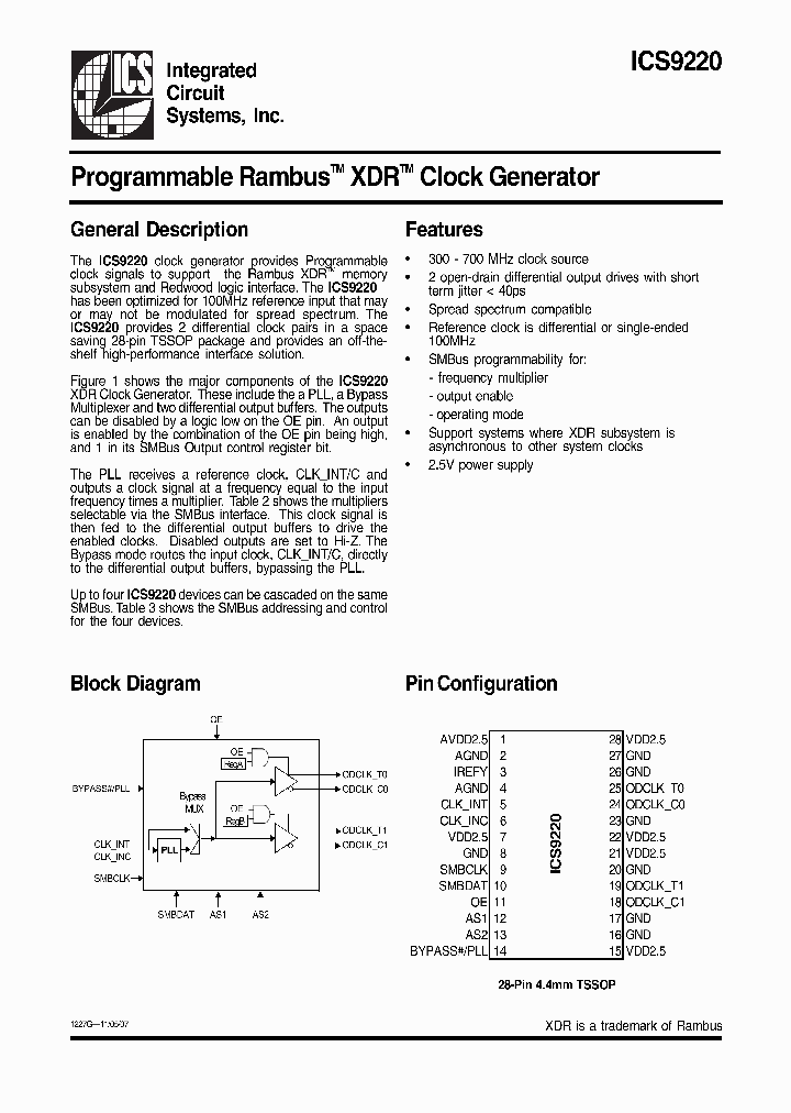 ICS9220_3856295.PDF Datasheet