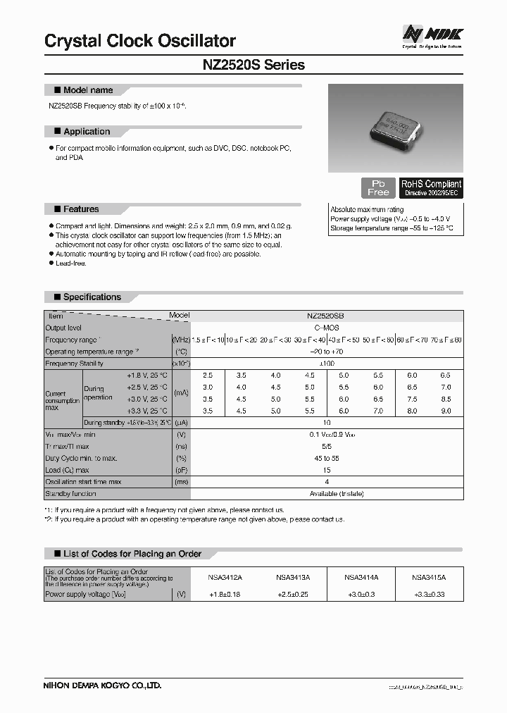 NZ2520SB-FREQ-NSA3415A_3764825.PDF Datasheet