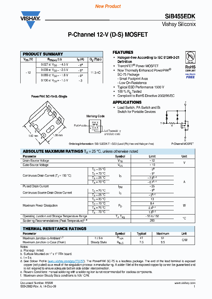 SIB455EDK-T1-GE3_3913982.PDF Datasheet