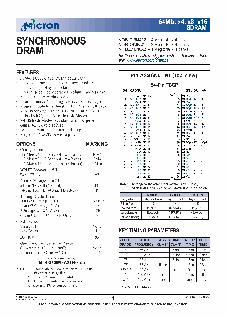 MT48LC4M16A2P-6LGIT_3770561.PDF Datasheet