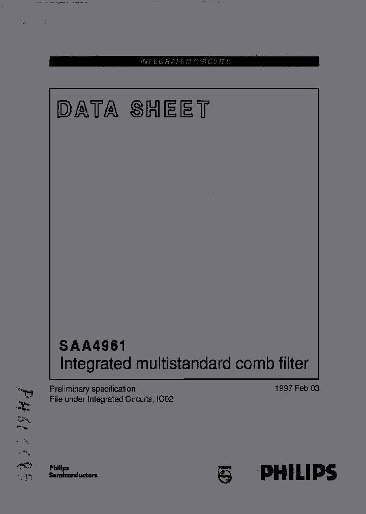 SAA4961N_3770772.PDF Datasheet
