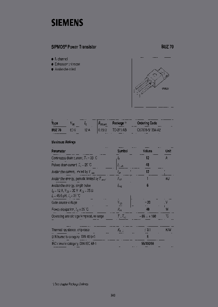 BUZ70-E3045_3773197.PDF Datasheet