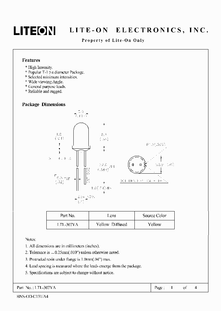 LTL-307YA_3770361.PDF Datasheet