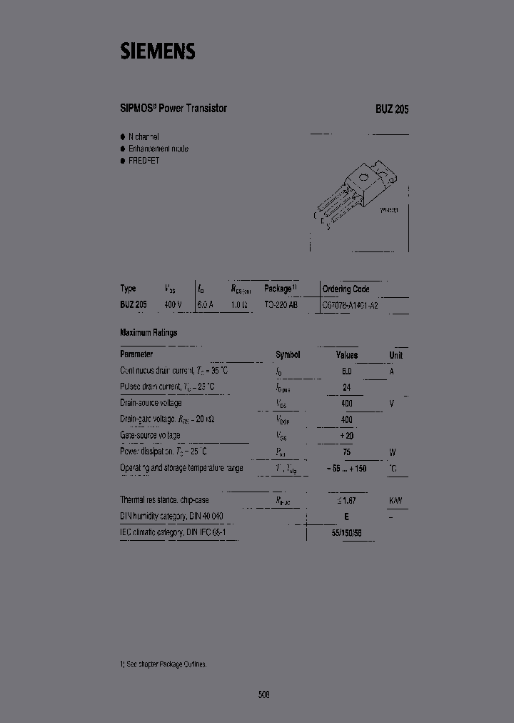 BUZ205-E3046_3774954.PDF Datasheet