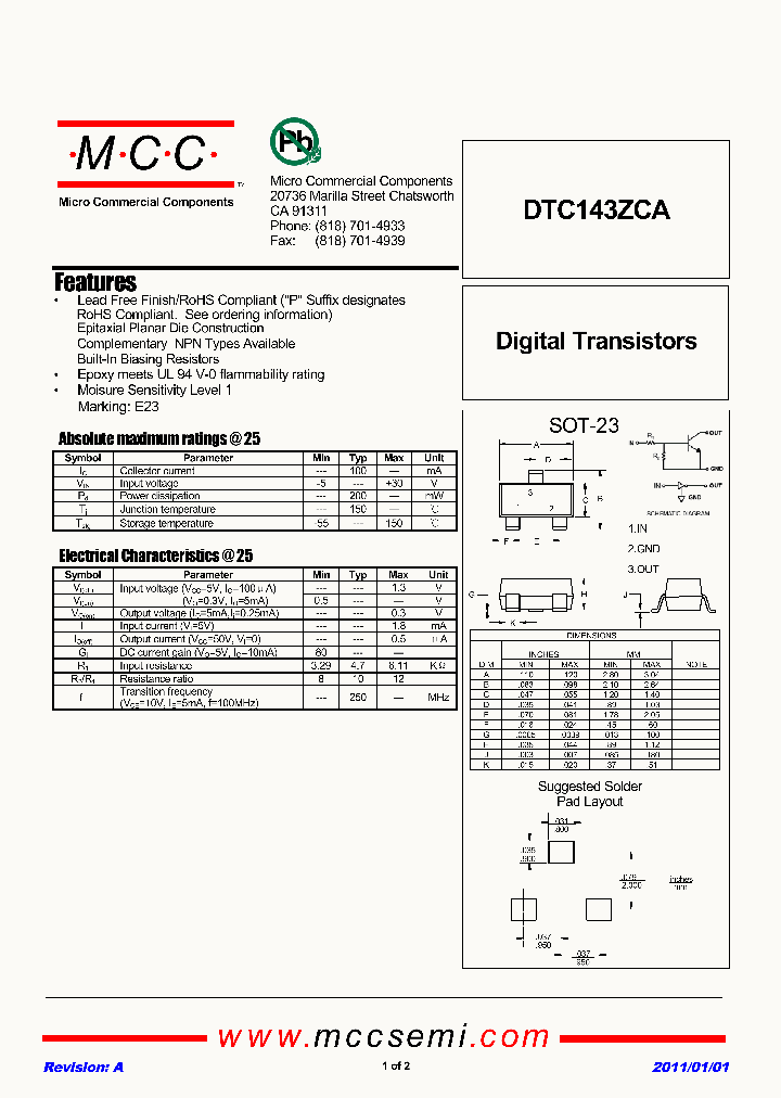 DTC143ZCA-TP_3775887.PDF Datasheet