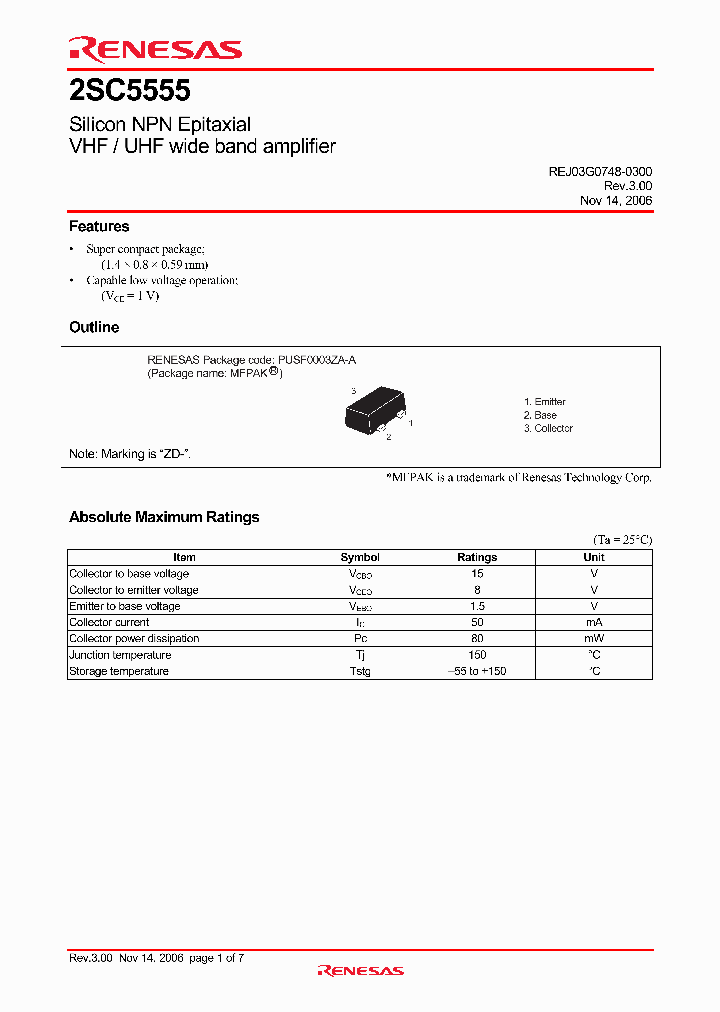 2SC5555ZD-TR-E_3776502.PDF Datasheet