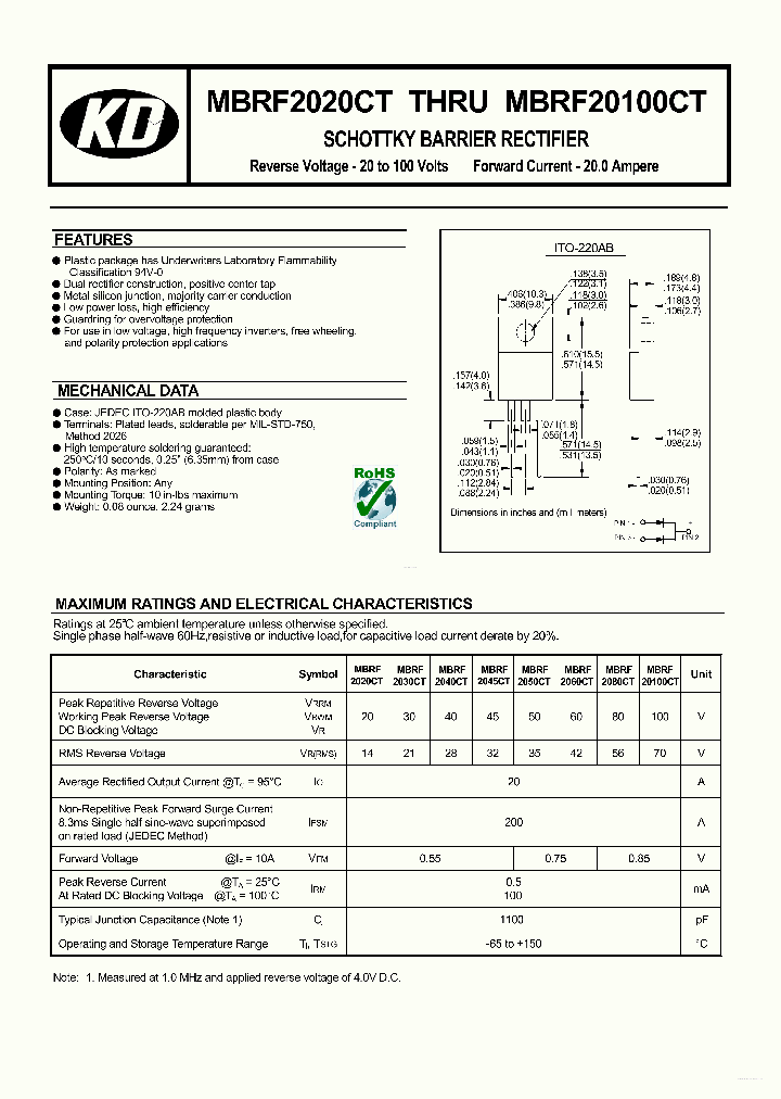MBRF20100CT_3977150.PDF Datasheet