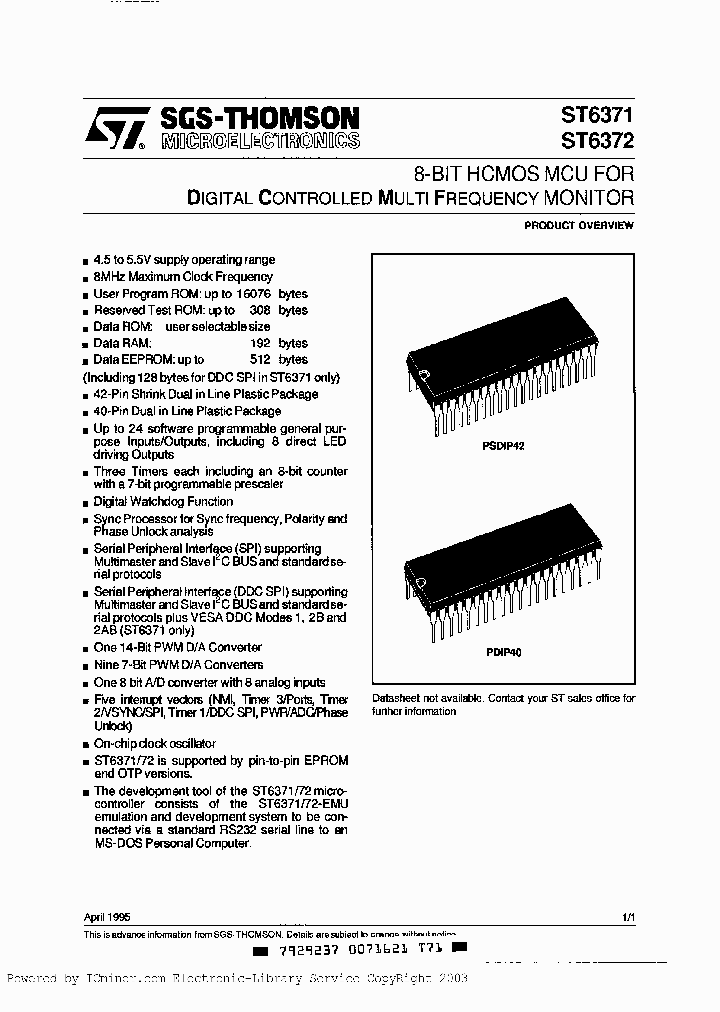 ST6371_3776379.PDF Datasheet