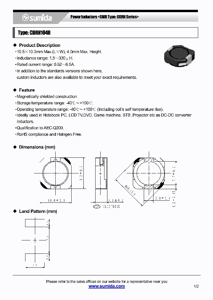 CDRH104RNP-180NC_3783521.PDF Datasheet