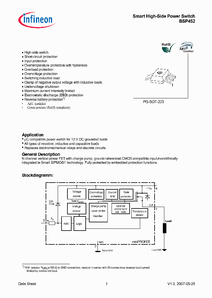 BSP452_4000205.PDF Datasheet